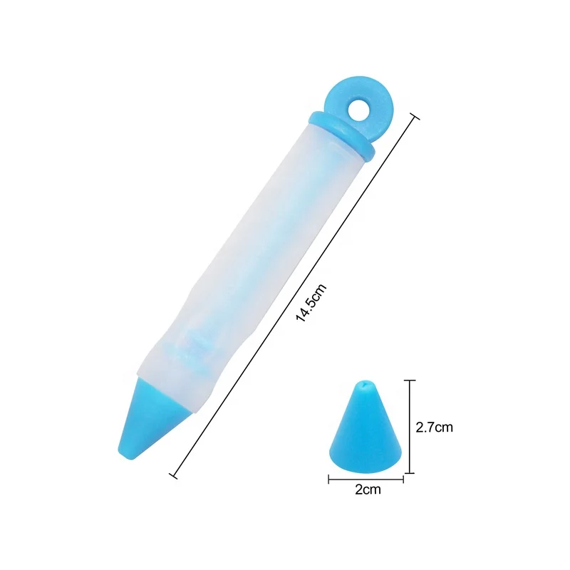 Hot Sale Silicone Cake Cookie Pastry Icing Decorating Pen Syringe Cream Chocolate Plate Pen