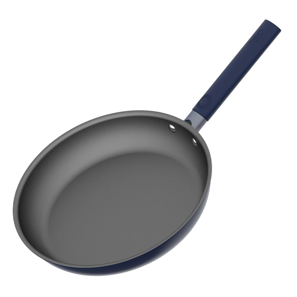 Non Toxic Gases PFAS Free Cookware Set Induction Cooking Pans Ceramic Pressed Aluminum Cookware Stainless Steel Alloy