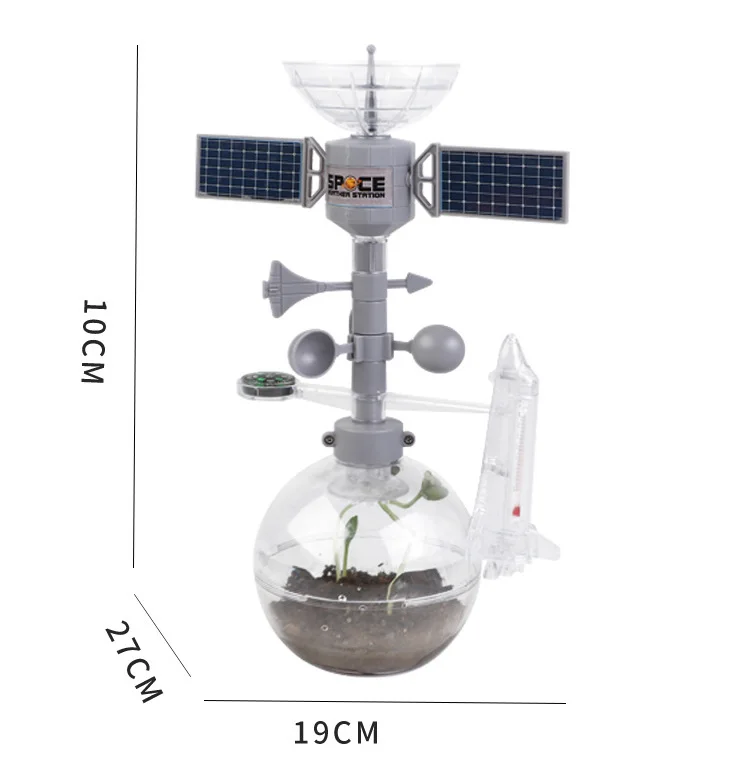 Kids Easy Assembly Simulation Space Weather Station Plant Growth Scientific Experiment Toys For Kids