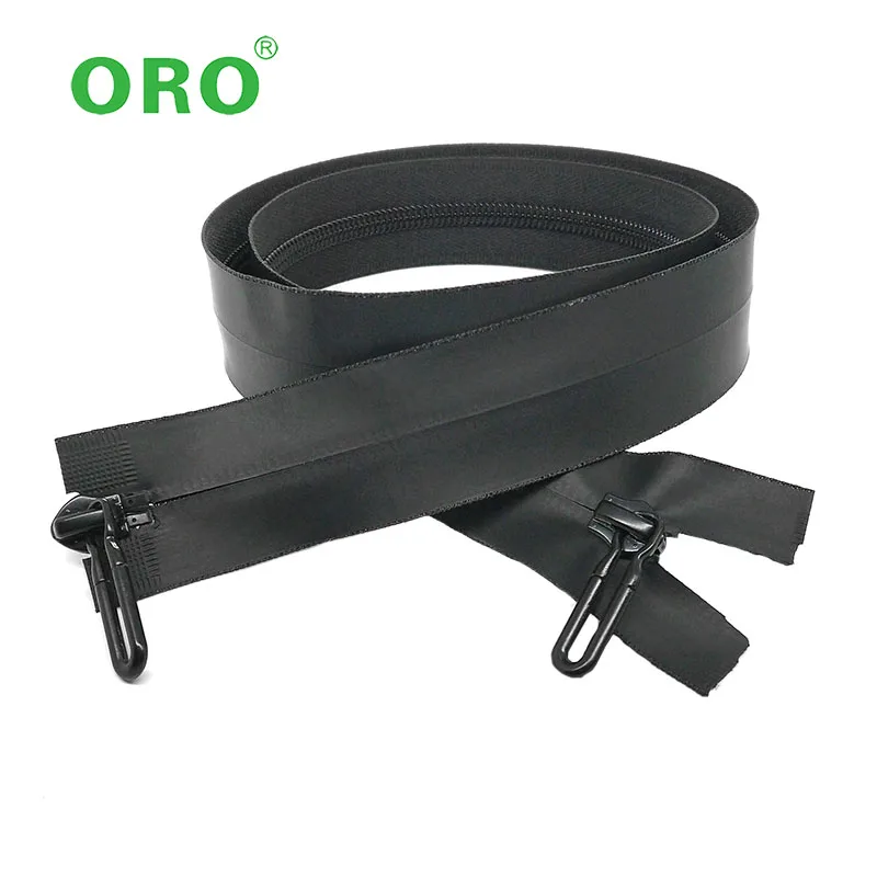 Custom 5 Nylon Waterproof Rubber Zipper Printed Logo Water Repellent Zipper Tpu Waterproof Zipper