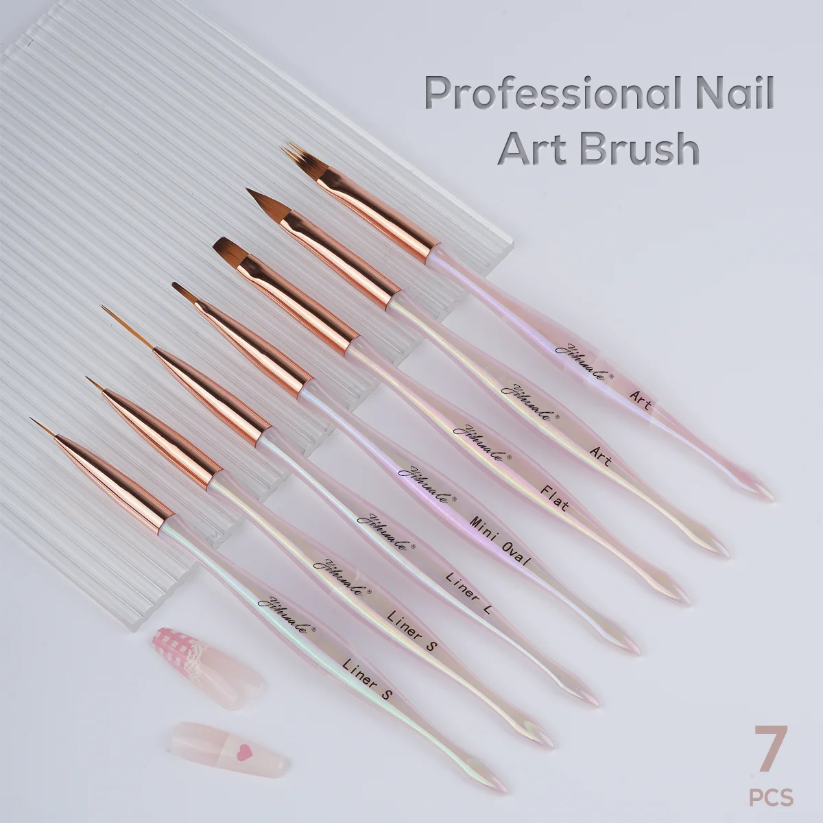 2023 Newest 7pcs Nail Art Brush Liner Brush and gel UV brush With Factory Price