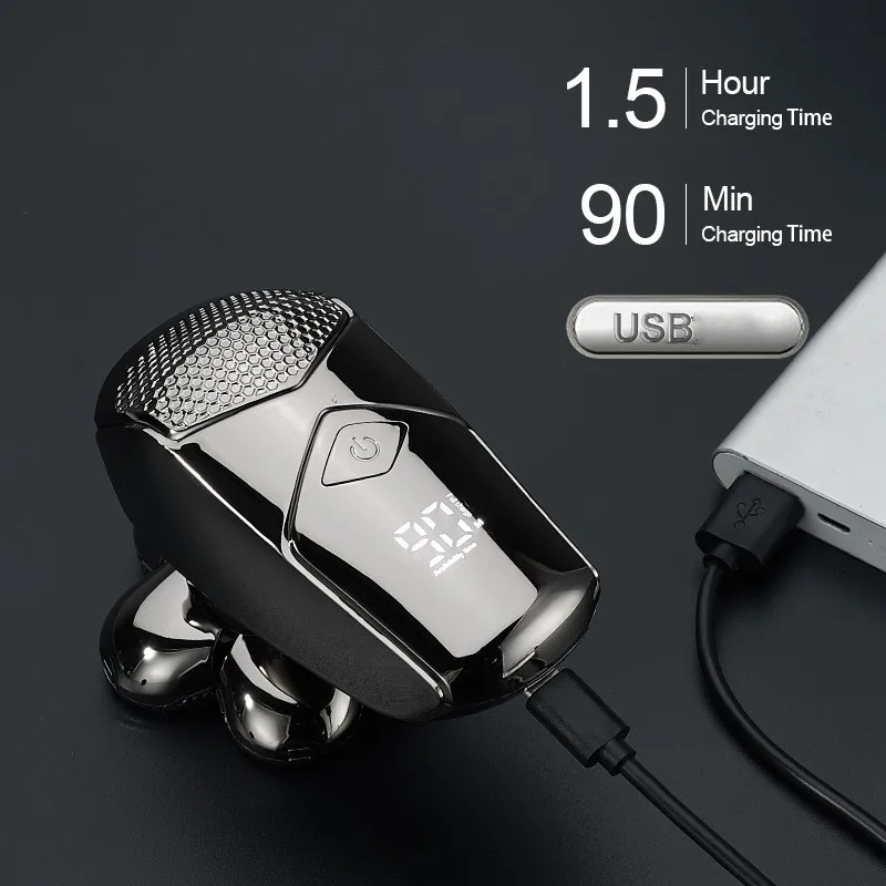 New full-body washing electric shaver Multi-functional home shaver six-blade bald hair