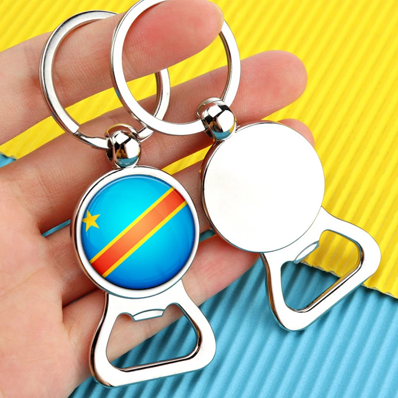 60 Models Democratic Republic of Congo Flag Map Key Chain Ring Tie Clip  Brooch Lapel Pin Necklace Bracelet Earrings Jewelry Set