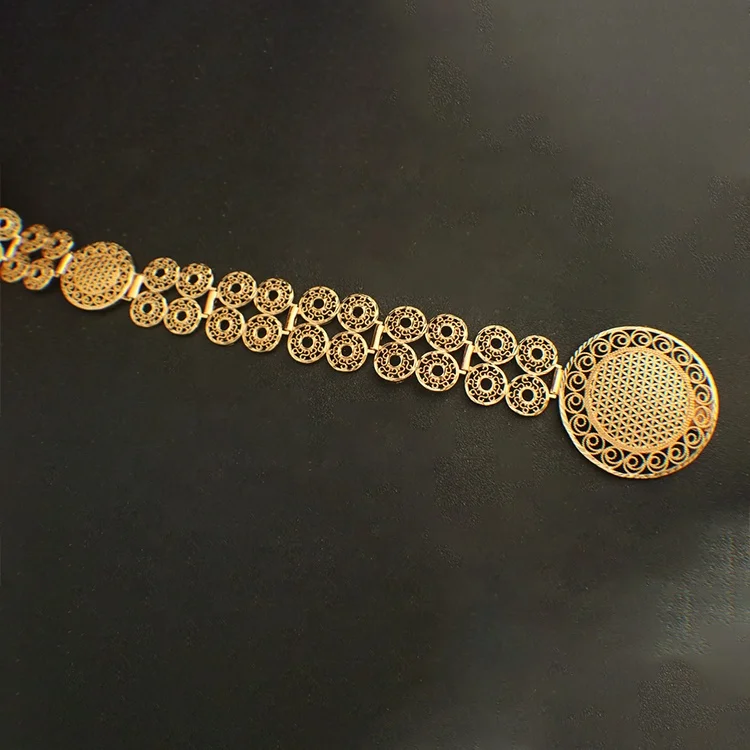New fashion gold plated belt stock wholesale bridal wedding jewelry for women