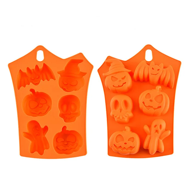 Halloween Supplies Pumpkin Shape Silicone Mold Baking Cake Pastry Tools Cake Decorating Tools Funny Shape Halloween Silicon Mold
