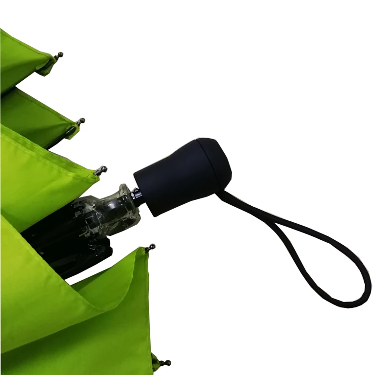 21 Inch 8k Lime Green 3 Folding Manual Umbrella