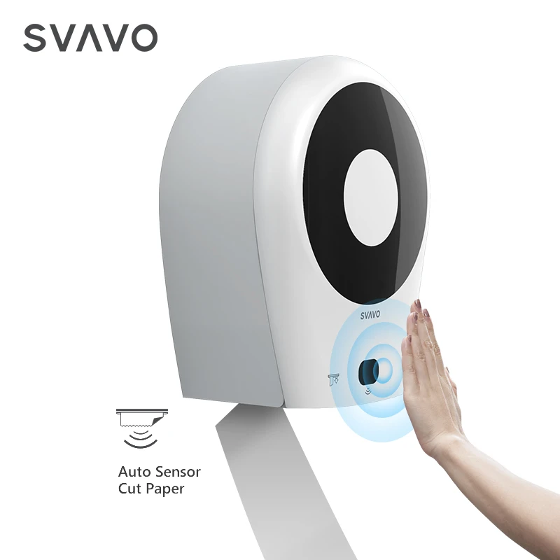 Hotel Bathroom Wall Mounted Jumbo Roll Holder Dispensador De Papel Automatic cut Toilet Hand Tissue Sensor Paper Towel Dispenser