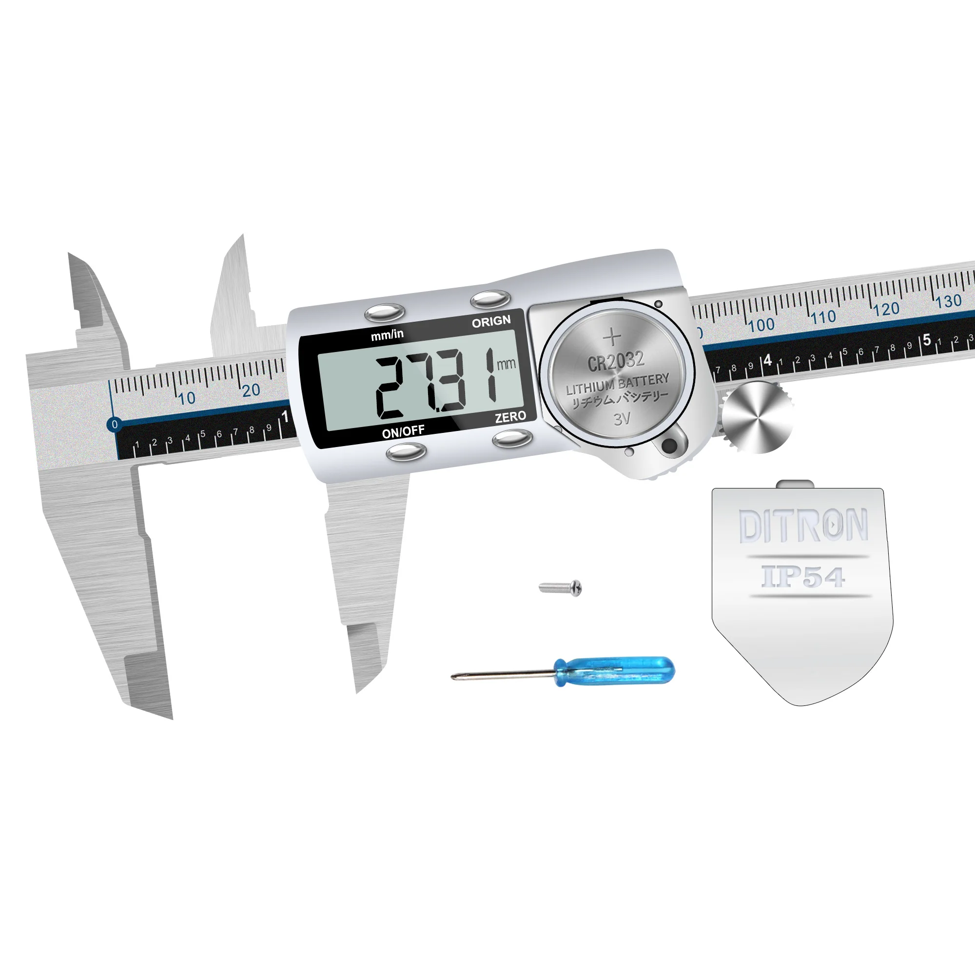 Factory Direct sale Metal Vernier Caliper Digital Caliper IP 54  Waterproof 150 Mm Caliper Manufacturers Measurement Tool