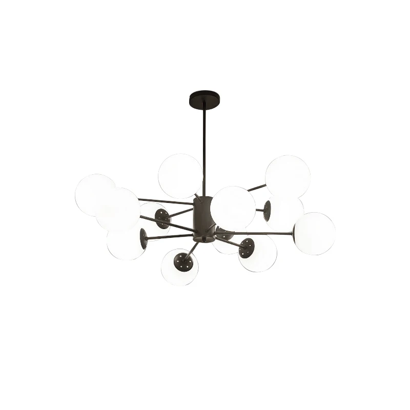 nordic Duplex led ceiling lamp square crystal lamp living room led lights bedroom loft chandelier dining room ceiling light