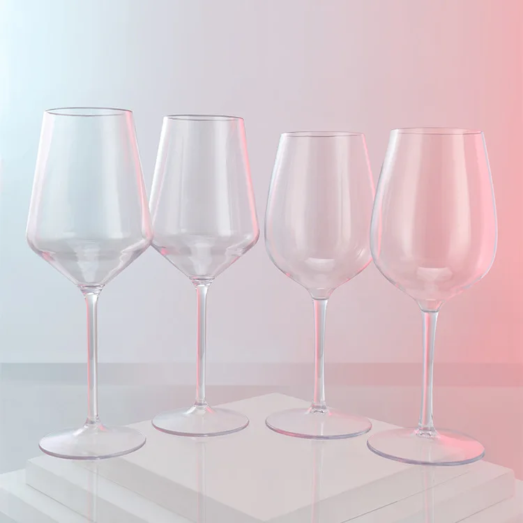 Wholesale PETG Plastic Red Wine Glass Goblet for Party