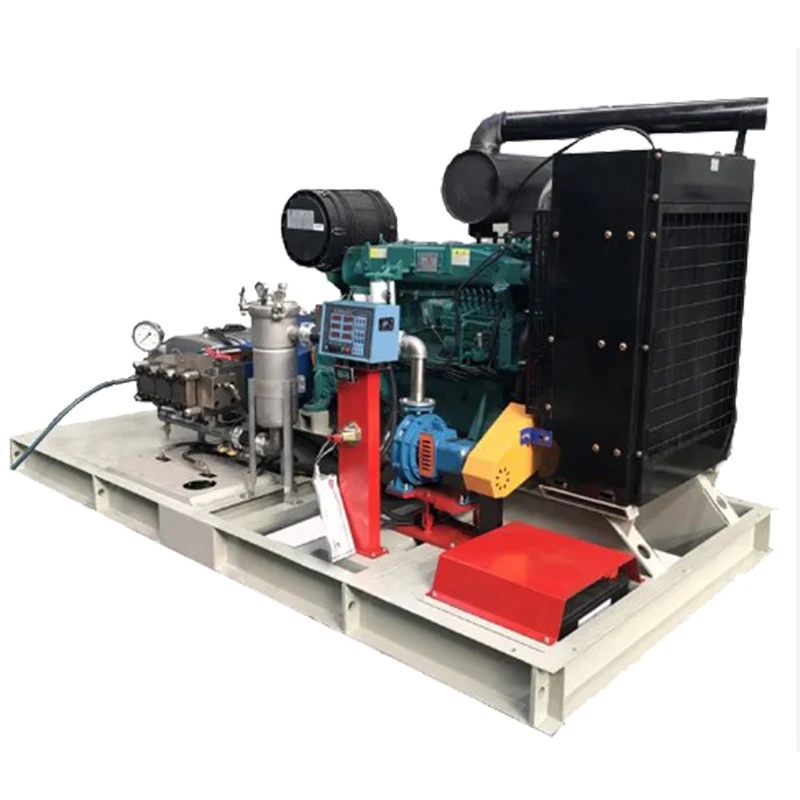 XY water blasting equipment condesner tube cleaning machine with 1500bar pressure