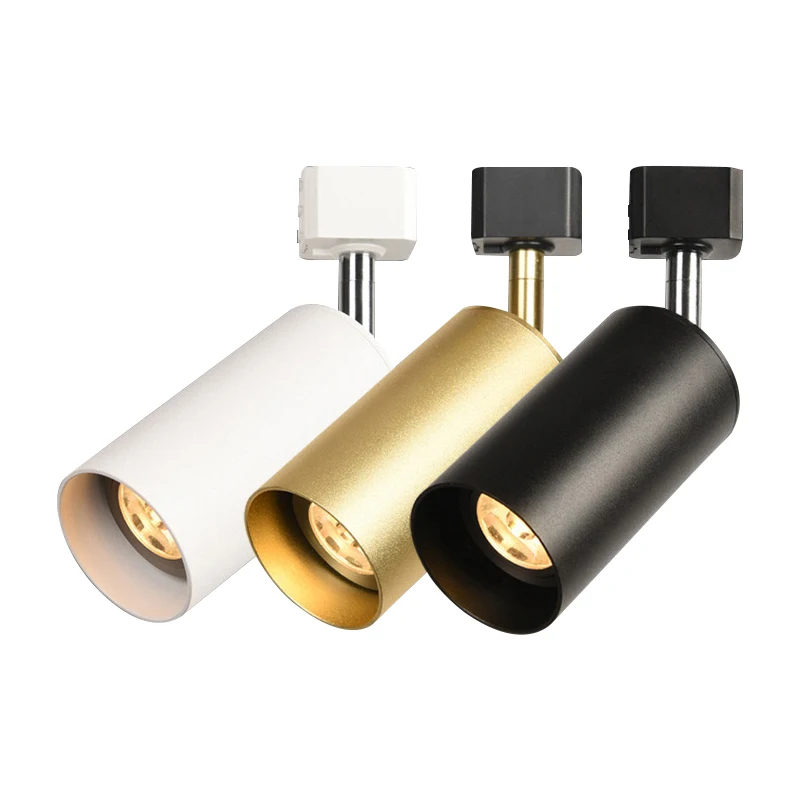3000K 6000K современный Золотой светодиодный Трековый светильник рельсовая осветительная система регулируемый угол луча 20 Вт светодиодный монолитный блок потолочный Трековый светильник коммерческий