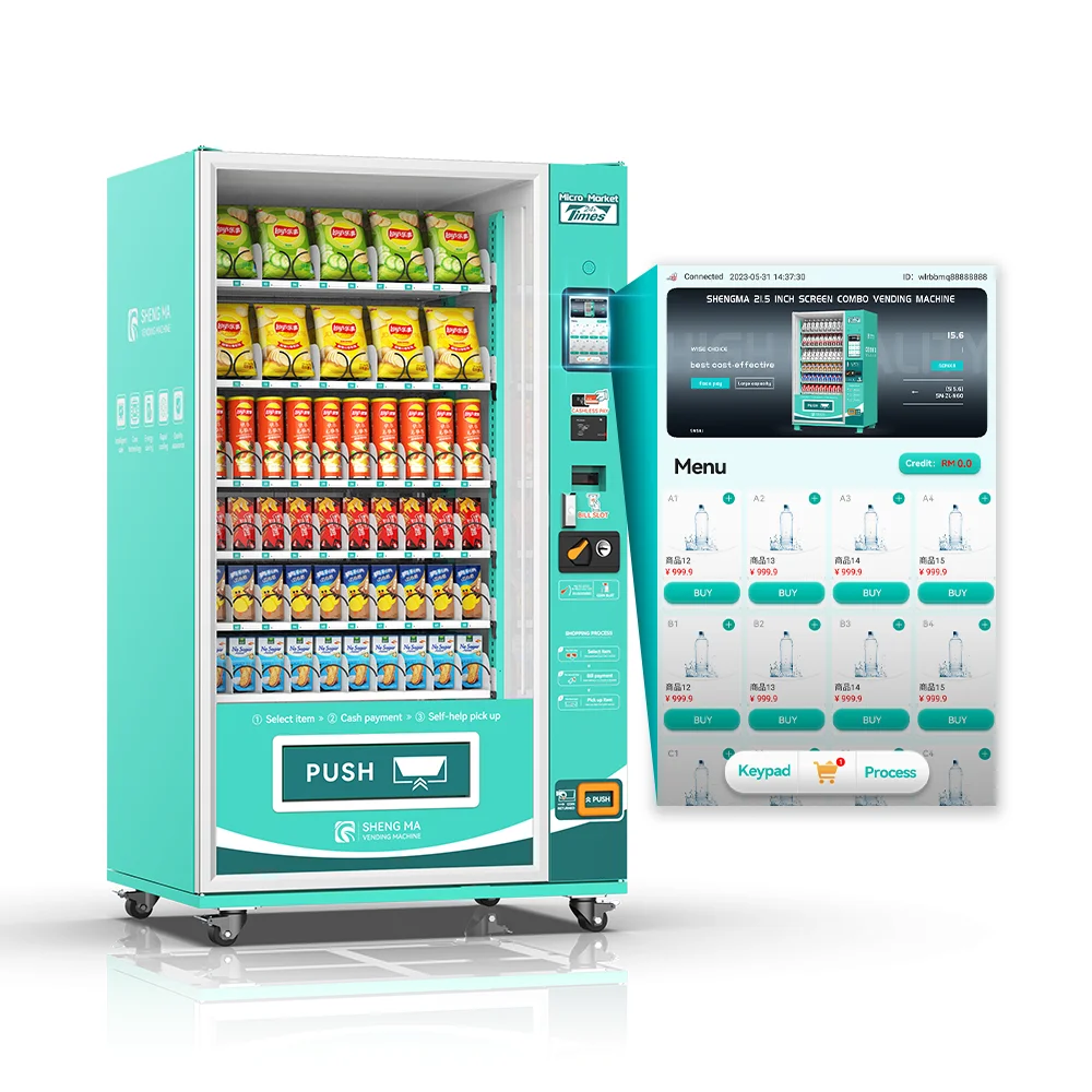 24 Hours Self-service Multiple Payment Systems automatic vending machine bread large vending machine