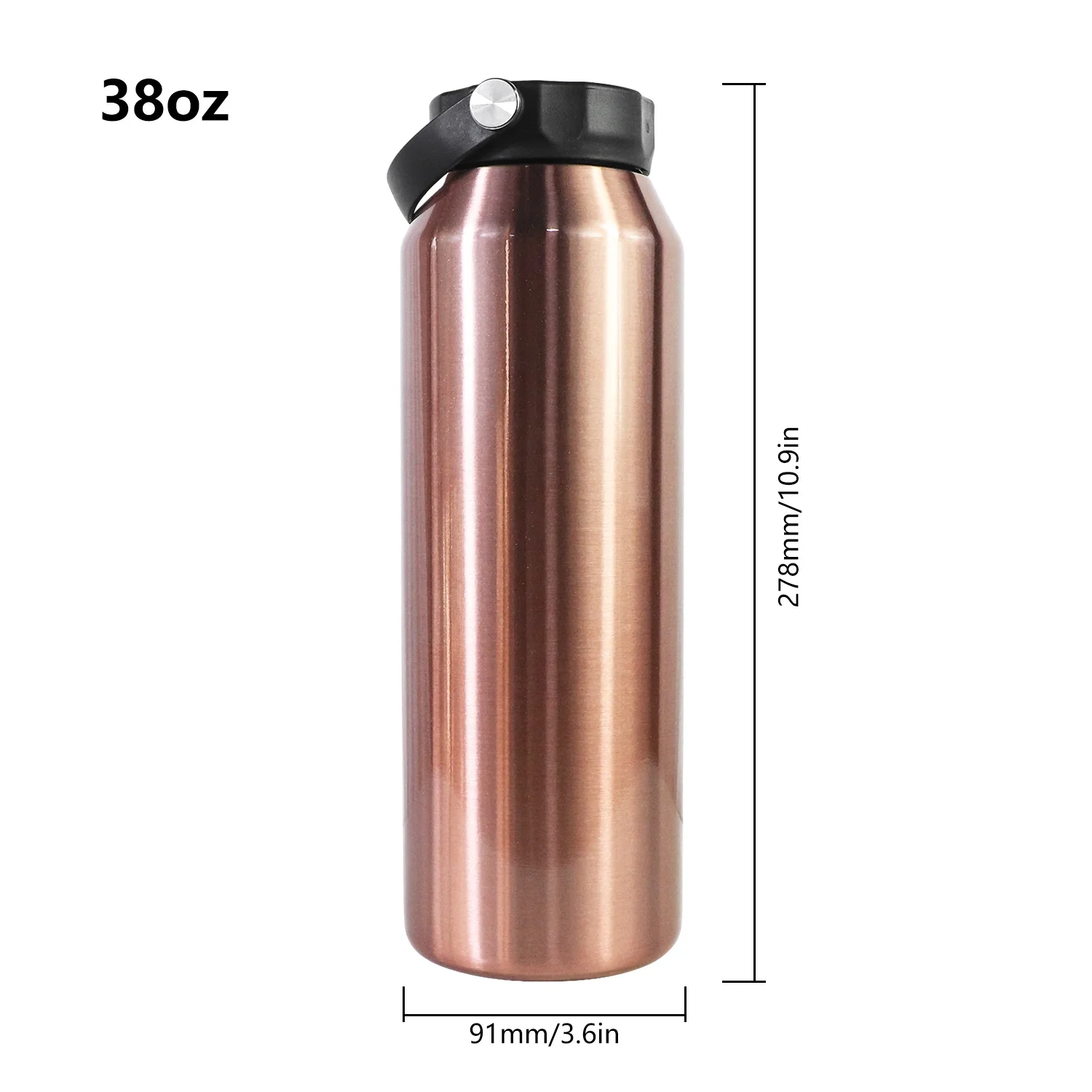 New Arrival Competitive Price Reusable Double Wall Buzio Vacuum Water Bottle Thermos Cola 24 Hrs Cold Hot
