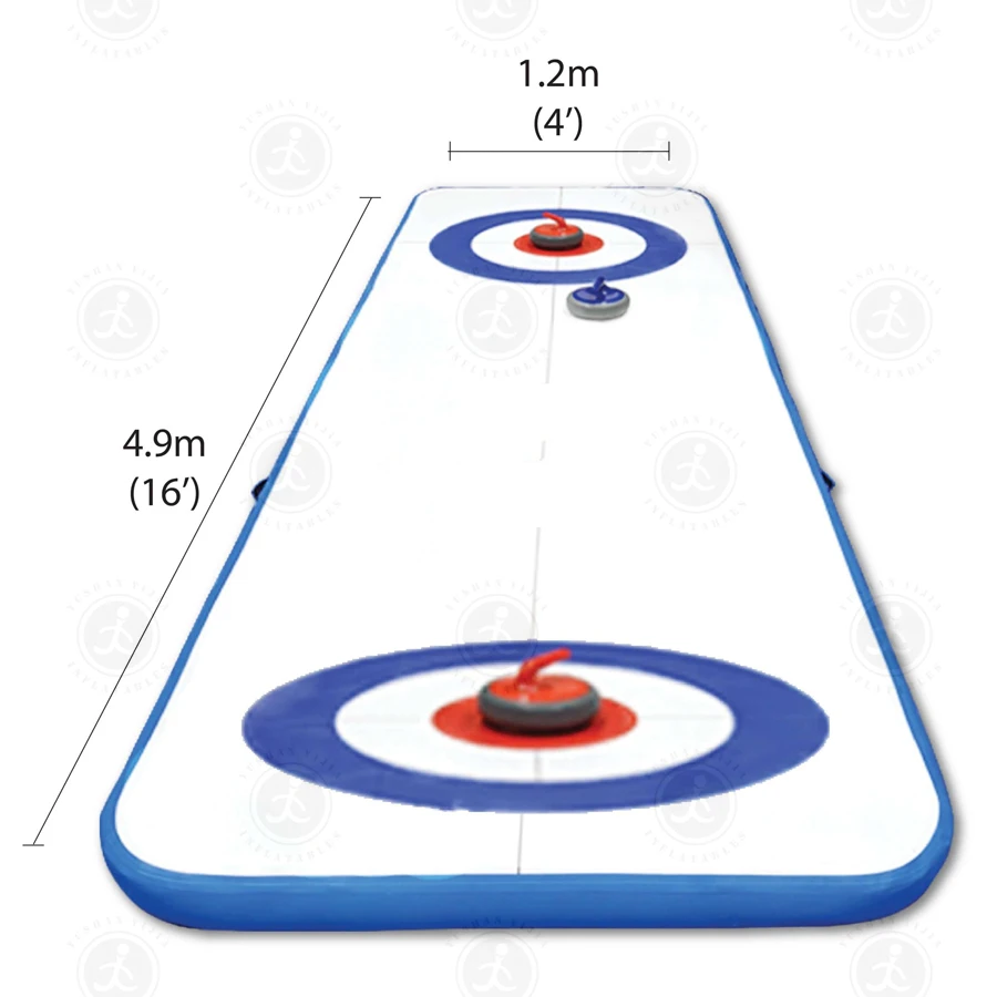 Inflatable Kiddie Ice Rink Super Quality Synthetic Ice Scaring Rink Backyard Ice Hockey Rink