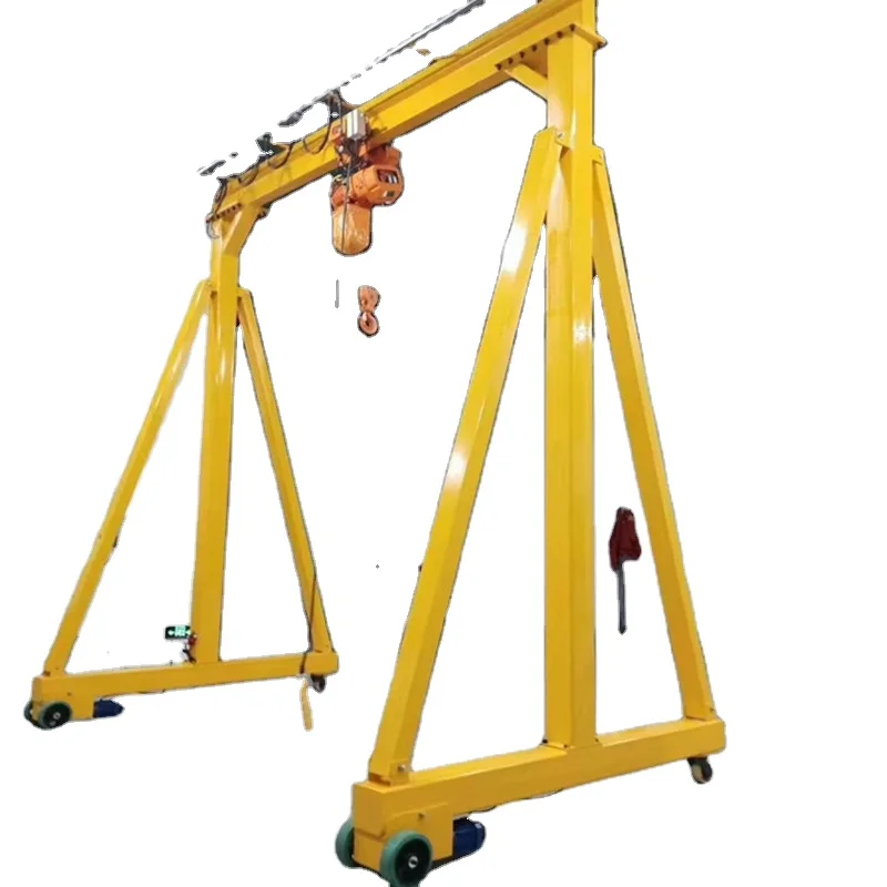 Popular electric chain hoist mini small 2 ton 3 ton portable gantry crane with CE
