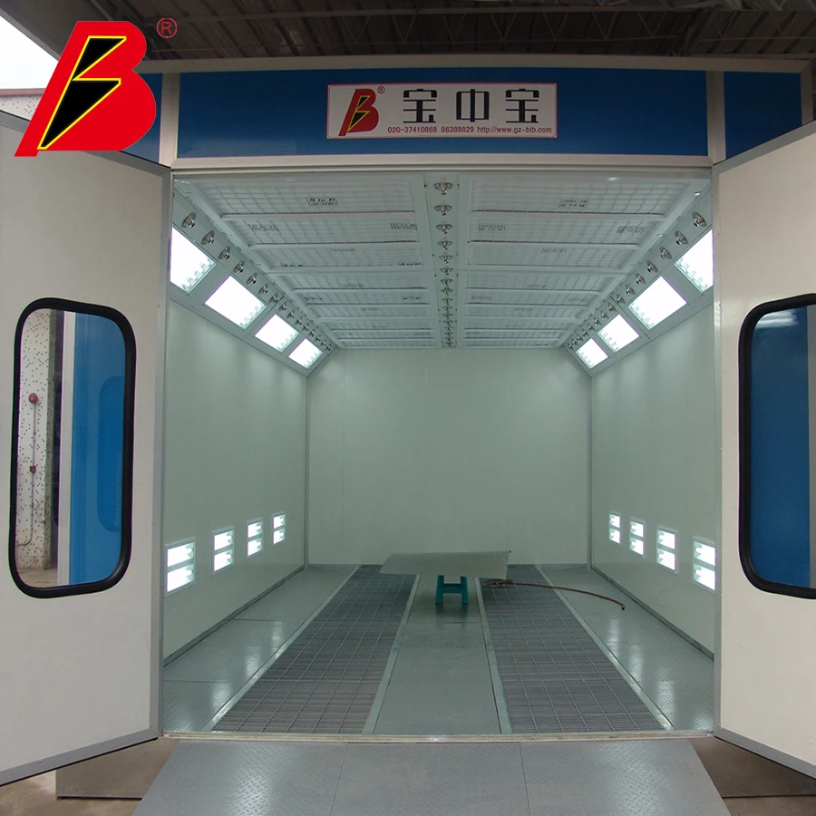 Car oven for water-based paint booth with CE