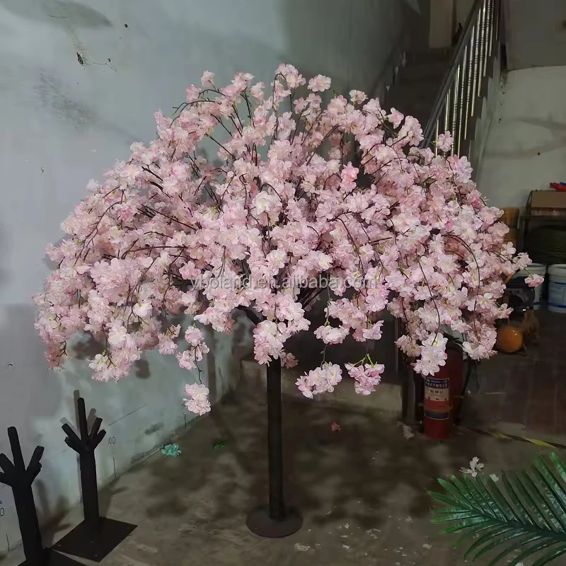L-TT 4 ft 5 ft most popular silk artificial Sakura flowers trees wedding part table decoration cherry blossom flower tree