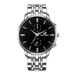 New style stainless steel band quartz Mens Watches luxury Business watch for men