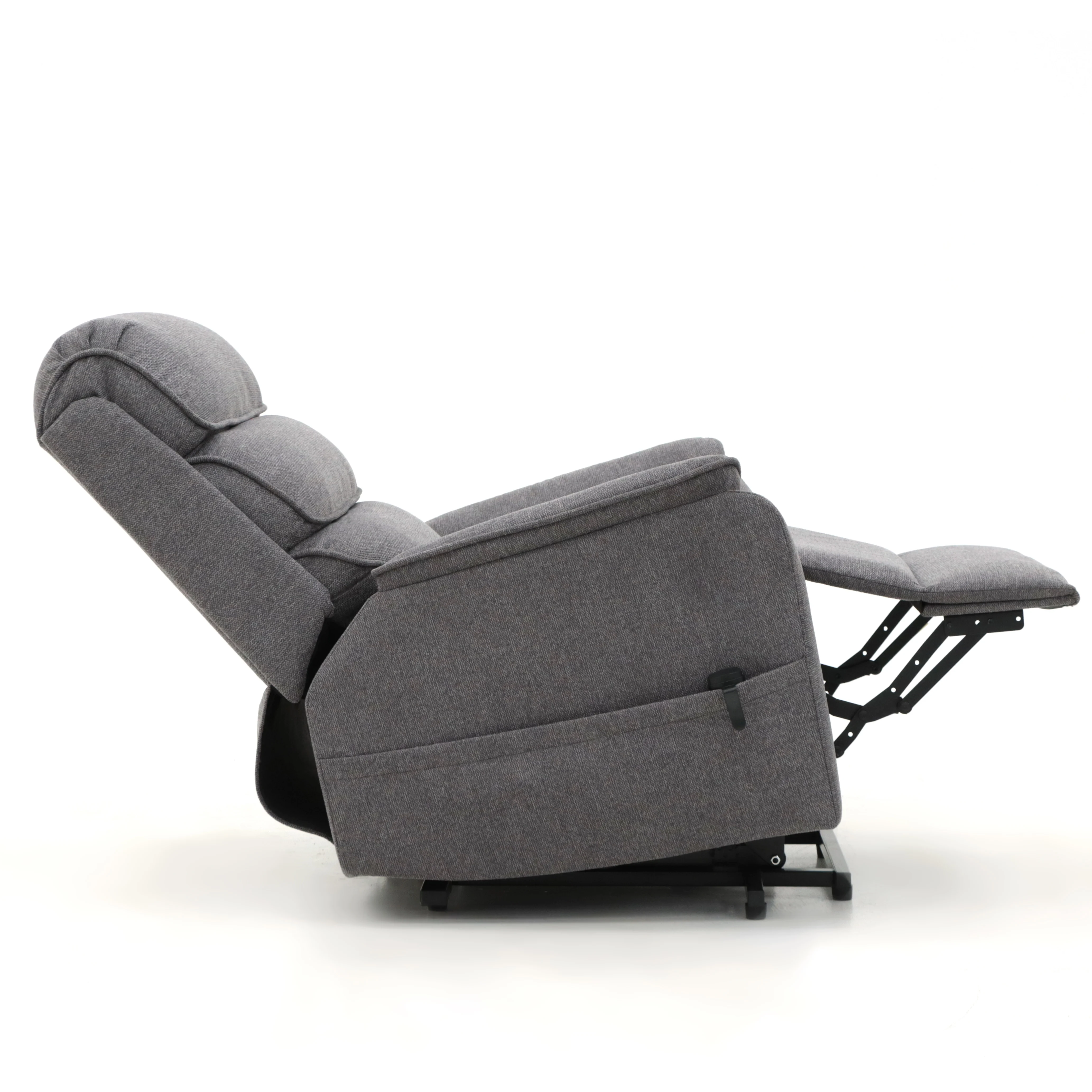 Geeksofa Lazy Boy Riser Recliner Leather Massage And Heating Electric Power Lift Chair  Microfiber Fabric Seat For Living Room