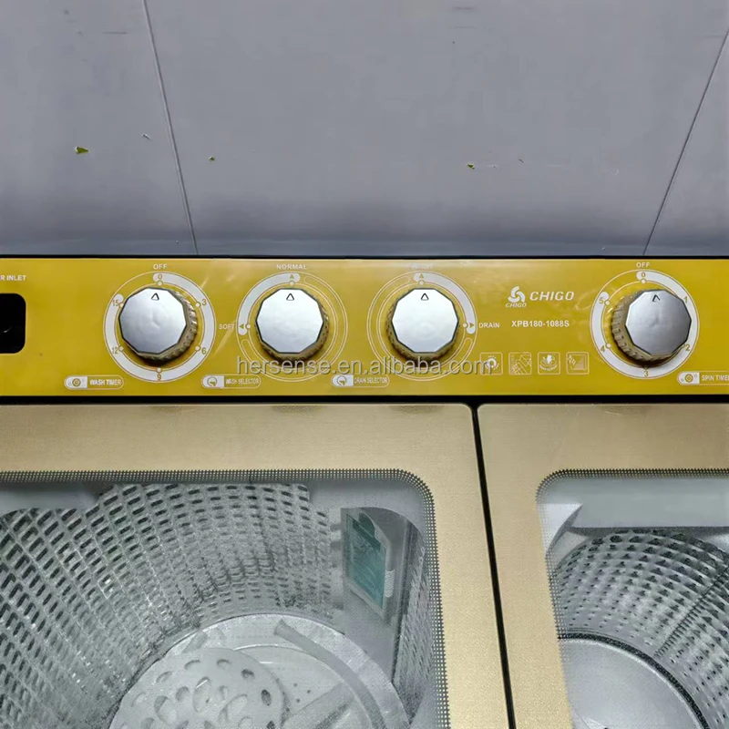 Chigo Semi Automatic Double Tube Washing Machine with Spin Drying 18kgs/8kgs Household Washer lavadora Hot Sale Africa 220V