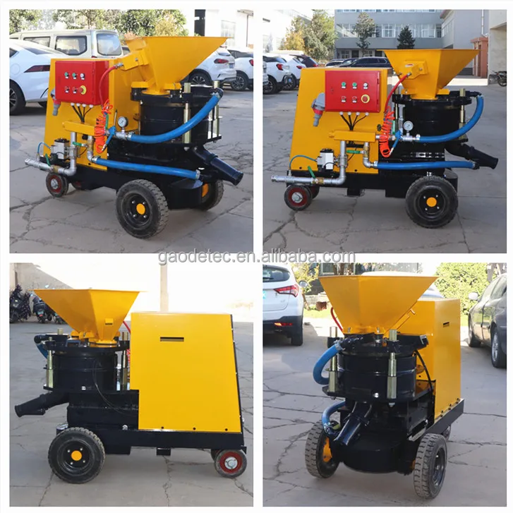 New 10m3/h electric dry and wet mix shotcrete machine for pea gravel and crushed stone