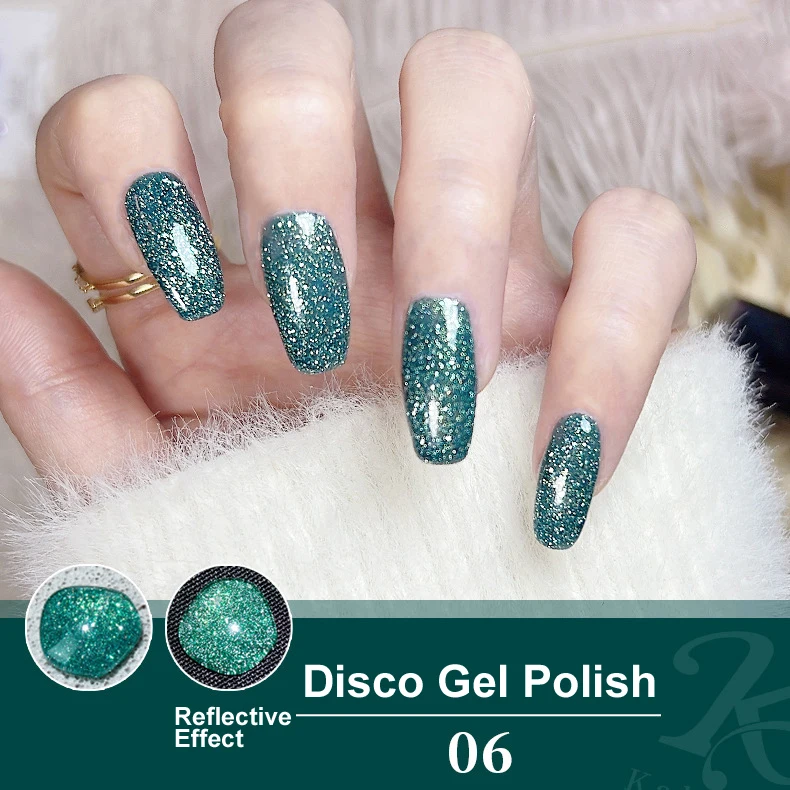 High Pigment Disco Nail Art Gel Dazzling Reflective Disco Uv Nail Gel Polish Painting Disco Gel Paint Nail Art