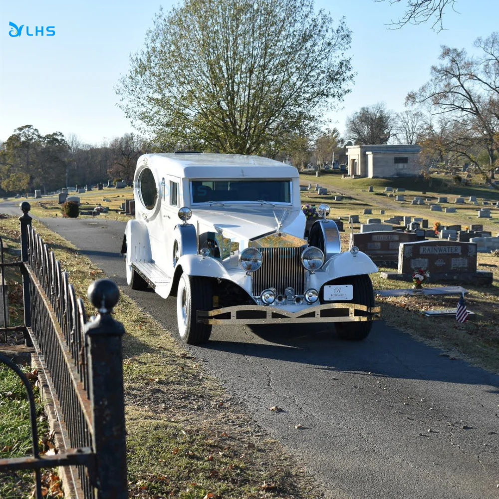 British style vintage hearse car vendors high quality coffin transport funeral hearse horse hearse for funeral parlor