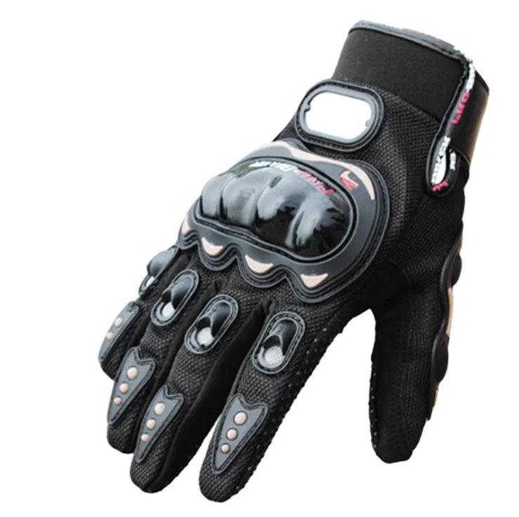 Mens Leather Tactical Industry Safety Polyester Working Motorcycle Racing Gloves
