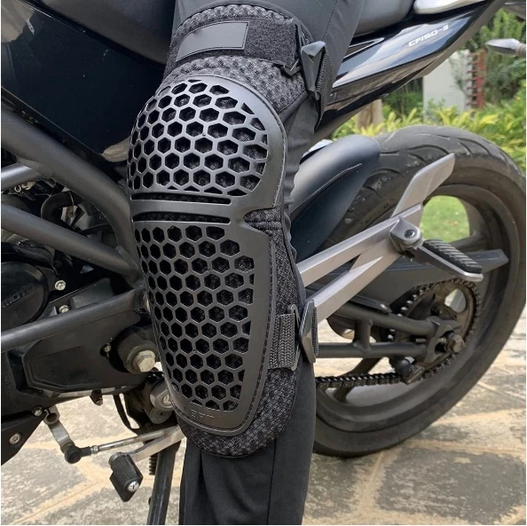 Zoomlon Summer  Honeycomb Breathable Knee Pads For Motorcycle  Protective Gear Motocross Knee Pad