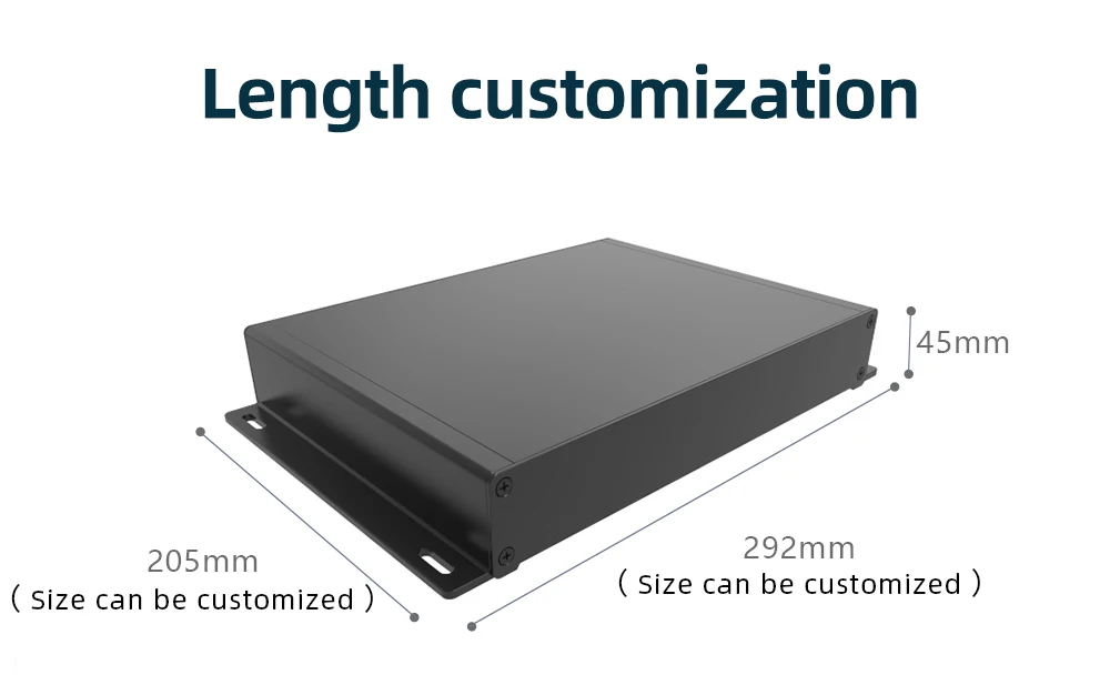 YONGU G02 Adapter Aluminum Alloy Bare Board Sheet Metal Fabrication Bending Electric Junction Box