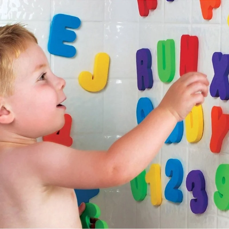
Wholesale Alphabet Letters and Numbers Foam Bath Toys for Kids 