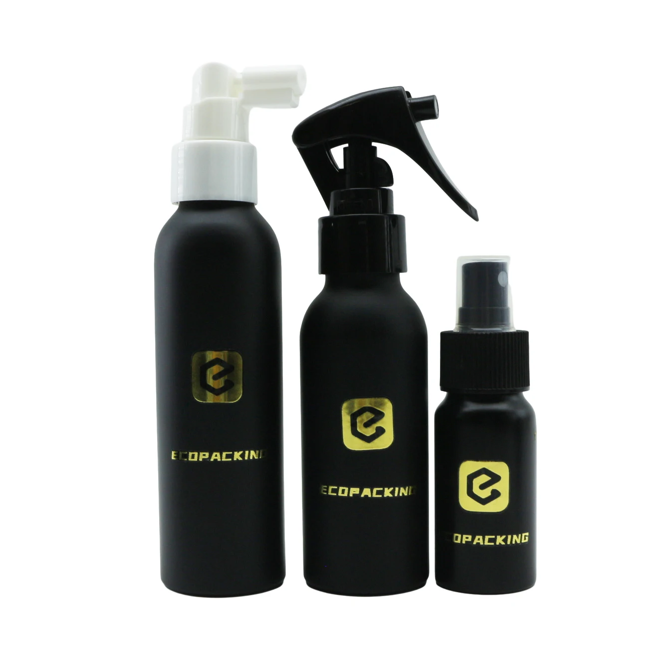 matte black 1oz 2oz 4oz 8oz 16oz metal aluminum cosmetics spray bottle for sale kitchen cleanser fine mist sprayer DDD888