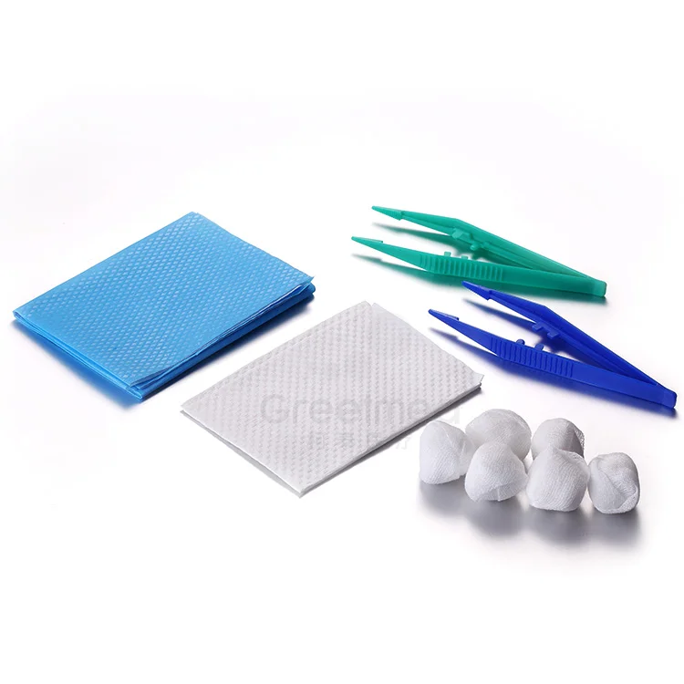 High quality medical disposable sterile basic wound dressing set