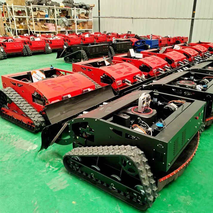 Crawler robot lawn mower self propelled remote control walking tractor garden grass cutting machine automated lawn mower