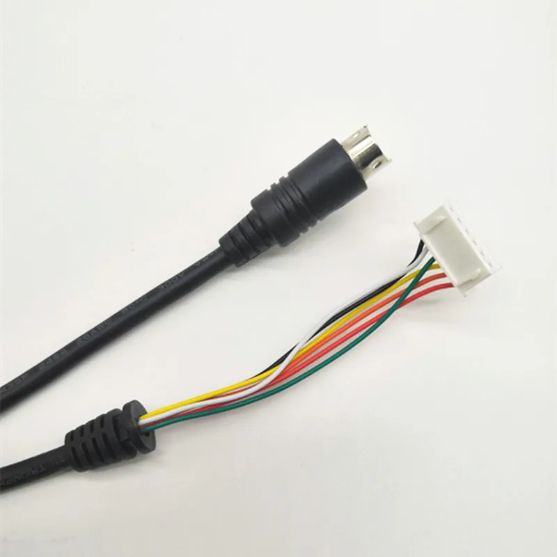 Custom JST PH/XH 6 Pin wire Harness Assembly Cable Power Mini Din 6 Pin to JST XH 6P Audio video cable
