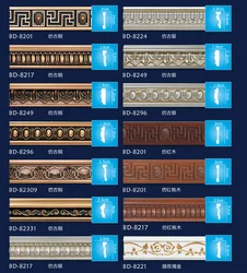 Высококачественная декоративная отделка двери, молдинг, внутреннее украшение, гибкая корона, молдинг, карниз, молдинг для настенного угла