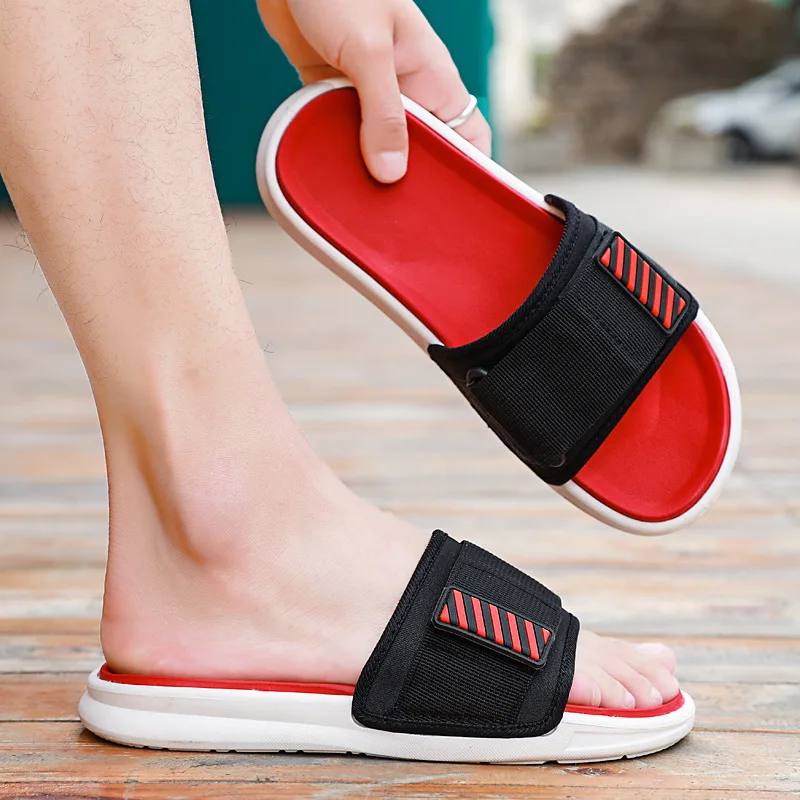 Summer Outdoor Slippers Men Casual Beach Slides Mens Soft Comfort Sandals