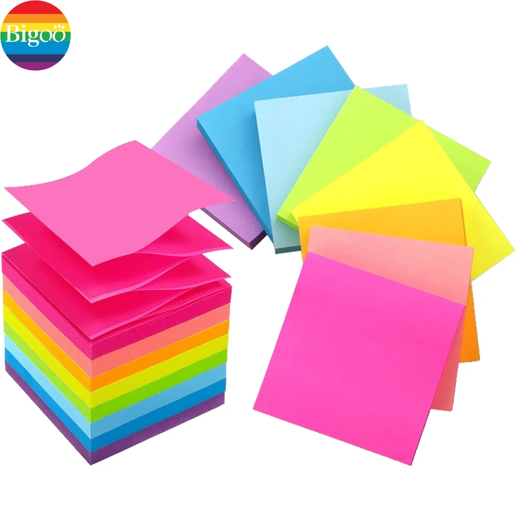 Smart custom pull message memo sticky note pads N times sticker in clear holder dispenser set for office school supply