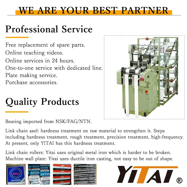 Manufacturer YTB-T 4/110 4/80 High Speed Needle Loom Automatic Narrow Fabric Curtain Tape Making Maschines Needle Loom For Sale