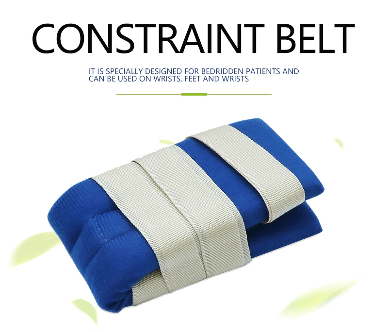 Medical Elderly Self-injured Limb Constraint Holder Band Ankle Wrist Restraint Strap for Bed Patient Fixed