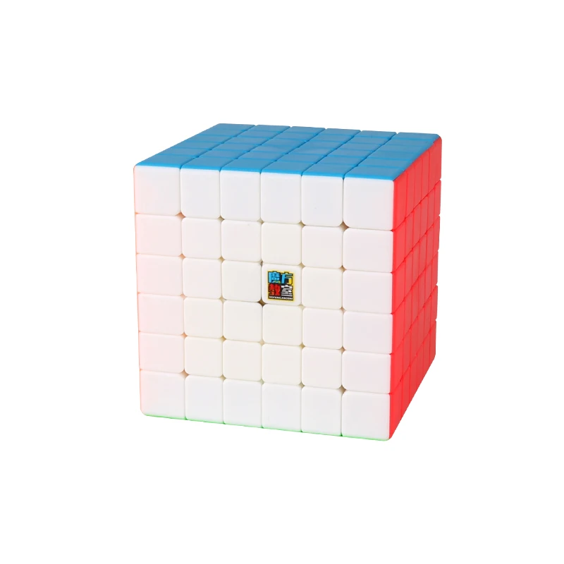 Hot Selling MoYu Magic Cube 6X6 Educational Carbon Fiber Pyramid Toy for Children Mini Magnetic Cube with Box Packaging