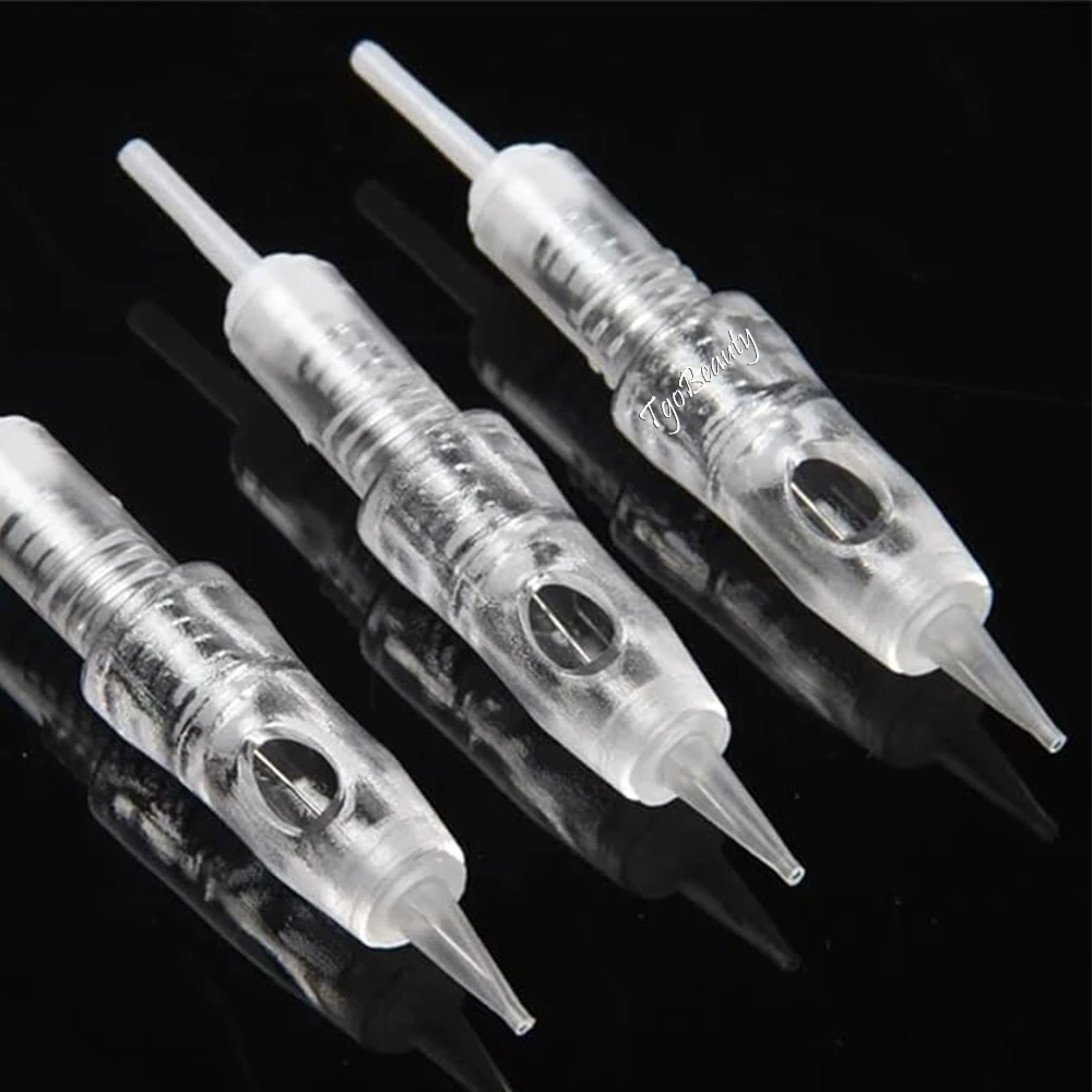Professional Disposable Sterilized Permanent Makeup Cartridge Needle 9mm Screw Tattoo Needle for Cartridge Machines Supplies