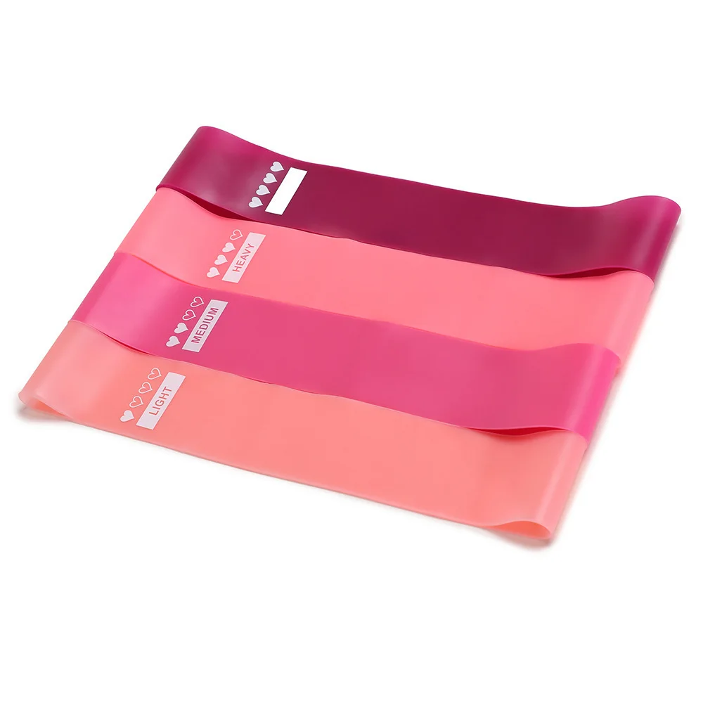 Wholesale Elastic Rubber Fitness Bands Workout Gym Equipment Exercise Strength Training Yoga Pilates Hip Latex Resistance Bands