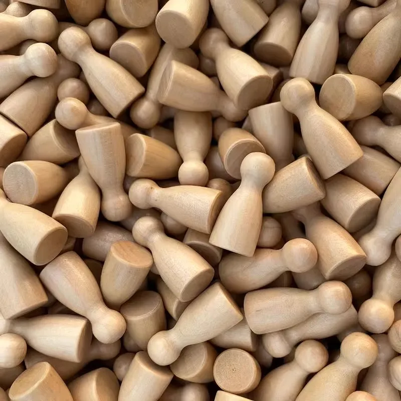 29mm wood game pawn Chinese board game pieces wooden little body