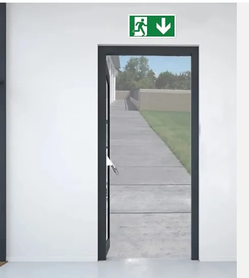 China cheap high quality  Aluminum Escape down sign