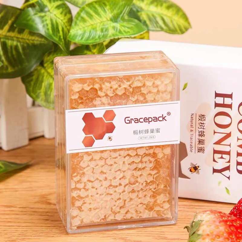 Высококачественная прозрачная Расческа для меда 250 г коробка пищевых продуктов расческа контейнер пчелы