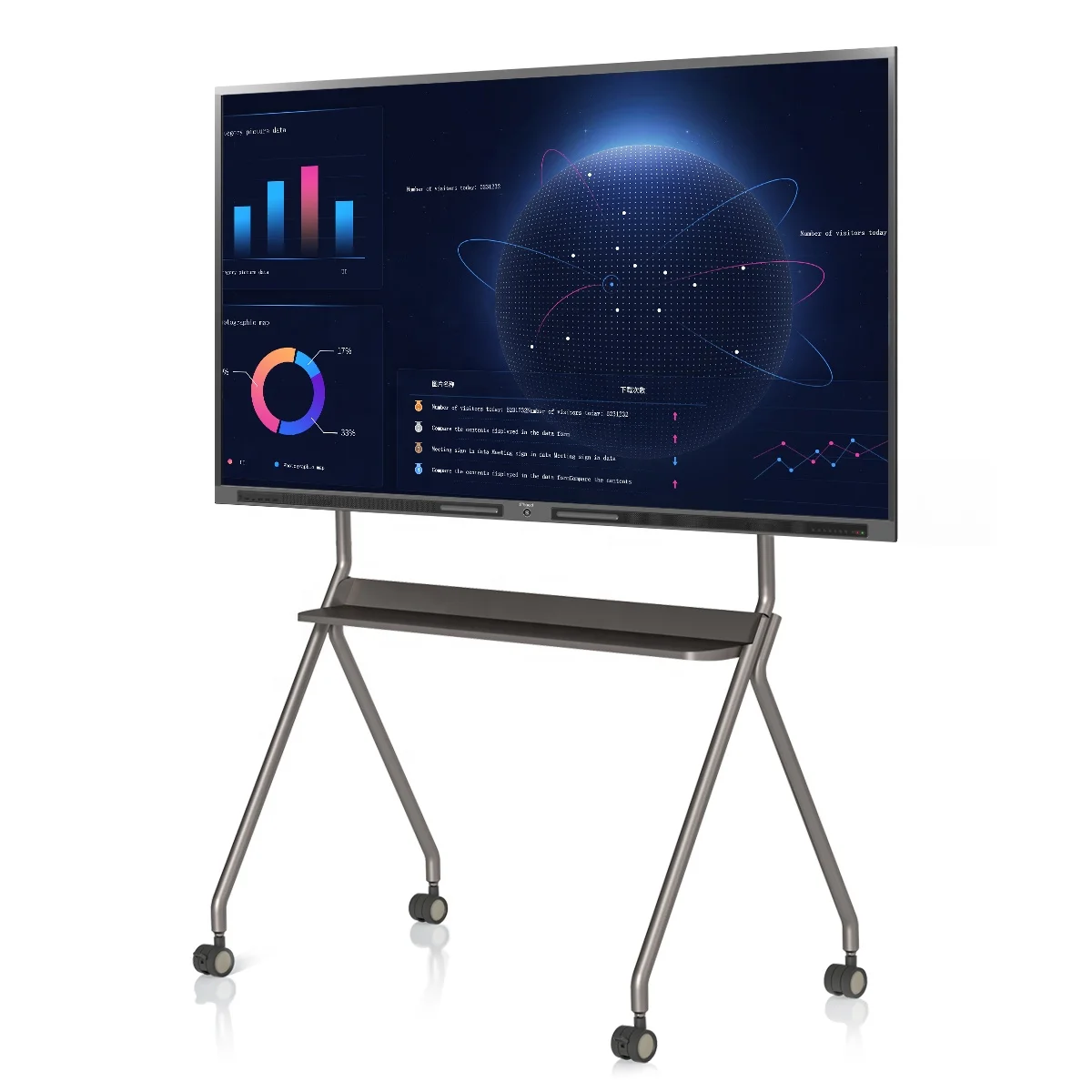 China 65inch 75inch 86inch Android 11.0 4k lcd led 86 Inch Pizarra Digital Pantalla Digital Pizarra Interactiva touchscreen
