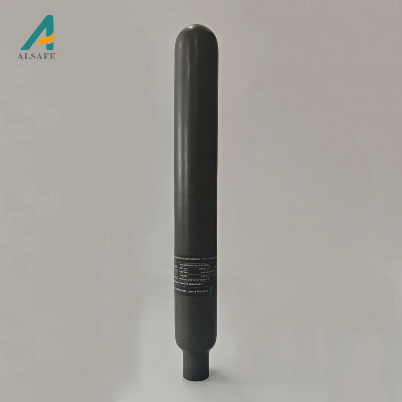 ALSAFE Frosted 0.5l Carbon Fiber Cylinder Ultra Light Carbon Fiber Bottle Tank 300bar 4500psi For Pcp
