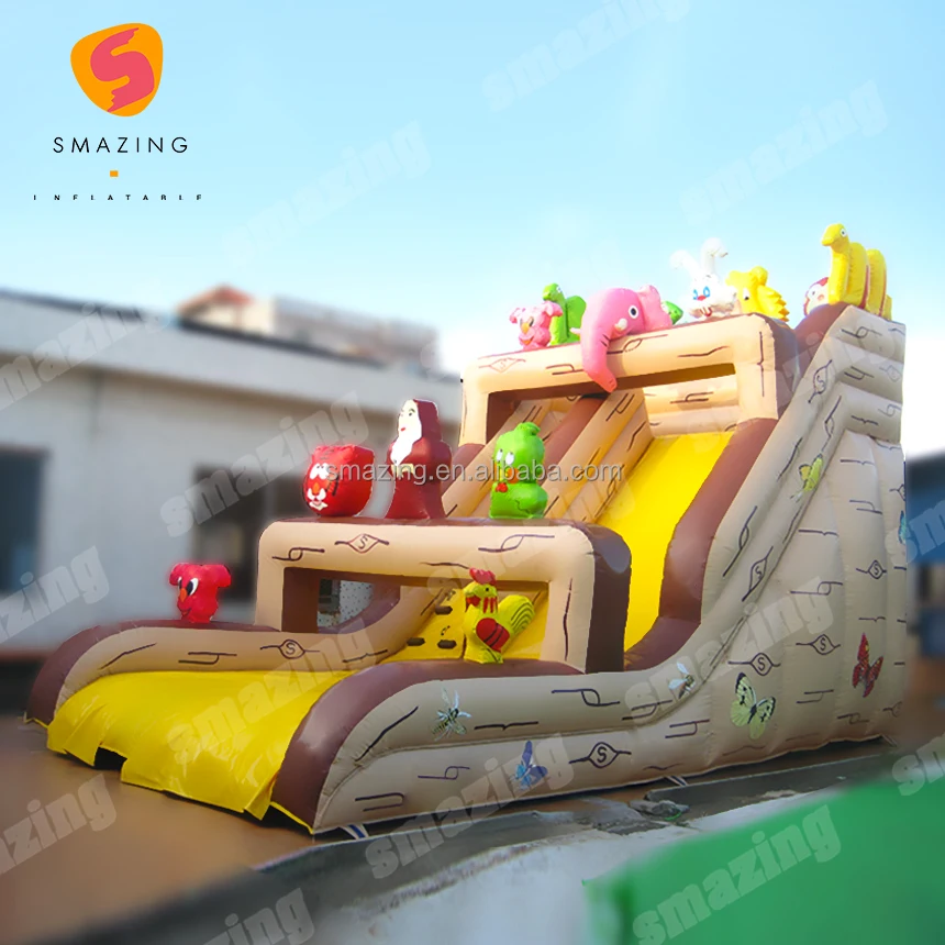 Inflatable bodyguard combination Mickey Mouse game, inflatable slide combination Donald Duck Playground